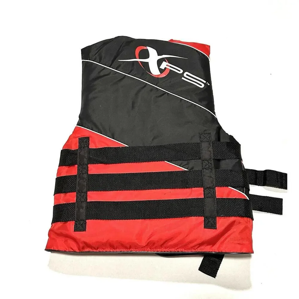 XPS Adult Dual Size Life Jacket US Coast Guard Approved Red and Black XS 28"-32" - Picture 3 of 7